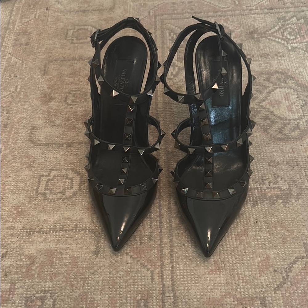 Valentino Black RockStud Heels
